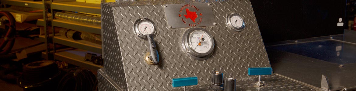 Texas Rubber Group's In-house High-pressure Hydro-static Tester